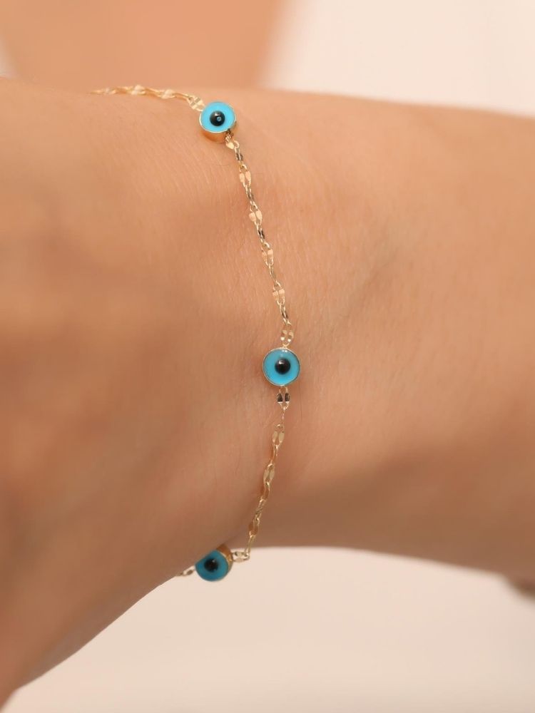 nazar-armband-gold-585-14-karat-gold-blau-5-augen-verspiegeltes-armband
