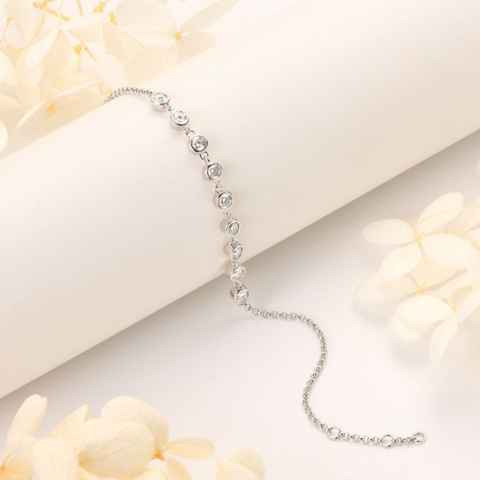 Silberarmband Damen Diamanten