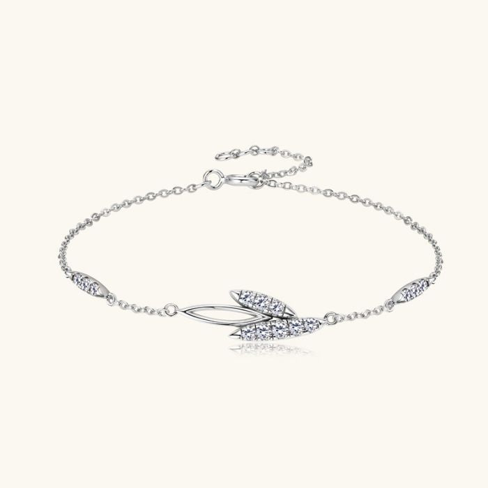 Silberarmband Damen Echt 925 Sterling Moissanite