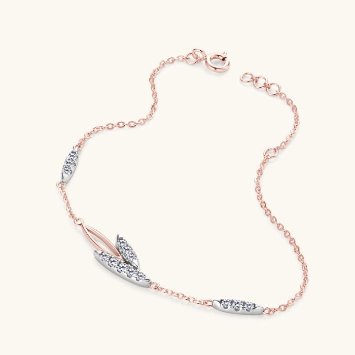 Silberarmband Damen Echt 925 Sterling Moissanite