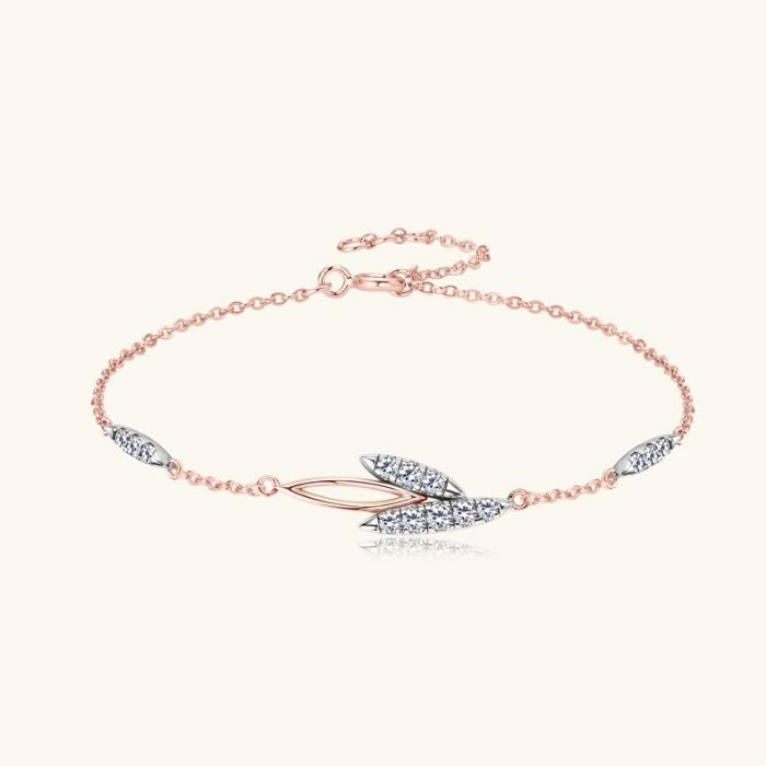 Silberarmband Damen Echt 925 Sterling Moissanite