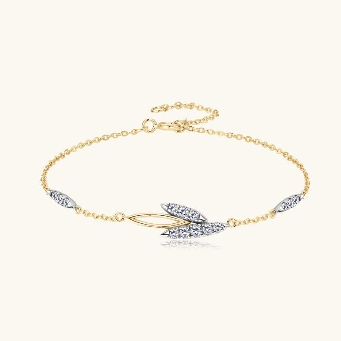 Silberarmband Damen Echt 925 Sterling Moissanite