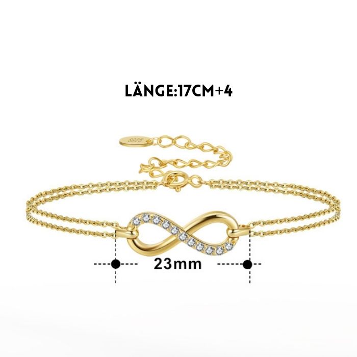 silberarmband-damen-925-sterling-silber-unendlichkeit-verstellbares-doppelkette-armband