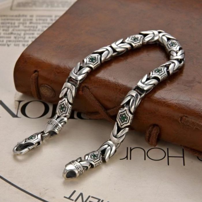 silberarmband-herren-s925-silber-armband-retro-personlichkeit-diamant-eingelegt-gericht-grun-frieden-korn-armband