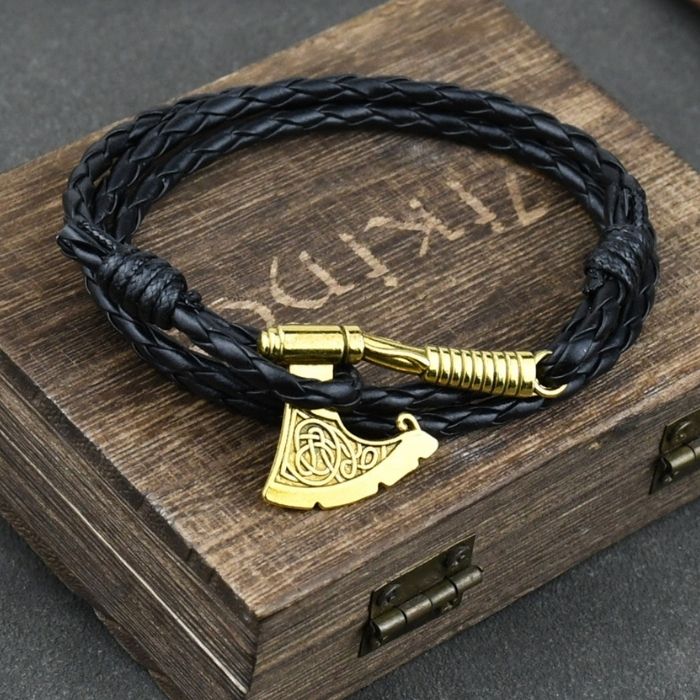 wikinger-armband-316l-edelstahl-axt-wikinger-armband-irish-knot-piraten-axt-handmade-geflochten