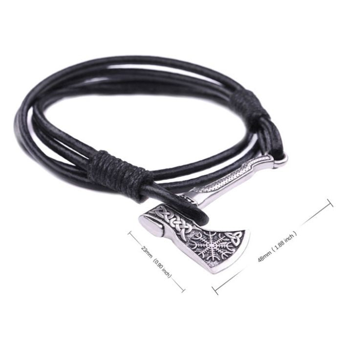 wikinger-armband-damen-herren-316l-edelstahl-piraten-axt-wrap-anker-leder-armbander-armreif-indischer-schmuck