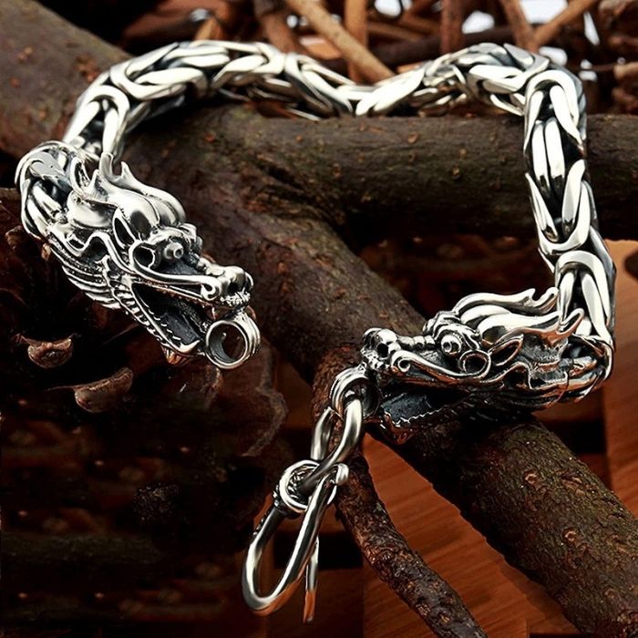 wikinger-armband-herren-316l-edelstahl-doppelter-drachenkopf-konigskette-armband