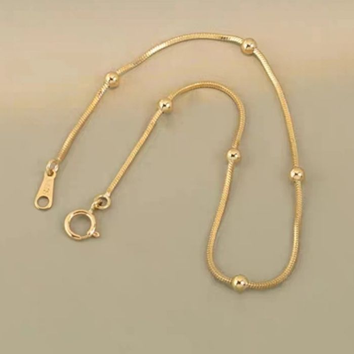 Goldarmband Damen - 18K Gold Schlange Vintage Armband