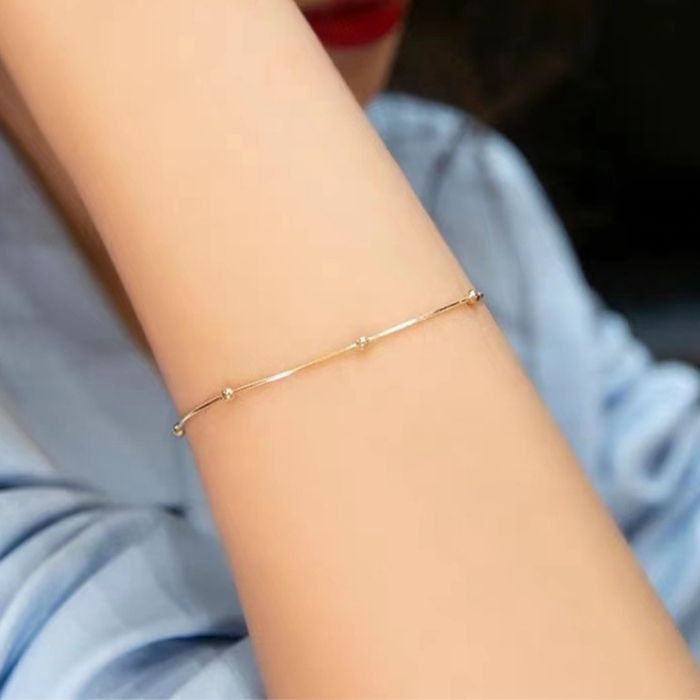 Goldarmband Damen - 18K Gold Schlange Vintage Armband