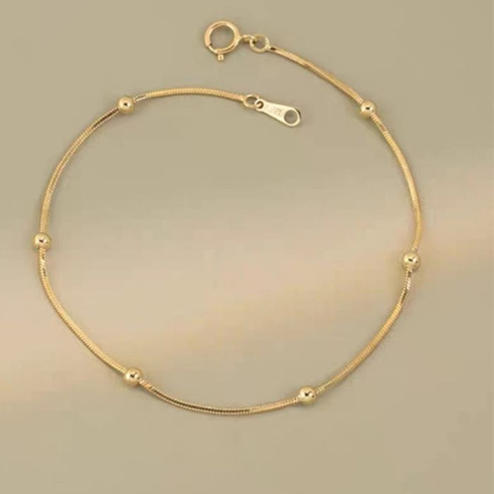 Goldarmband Damen - 18K Gold Schlange Vintage Armband