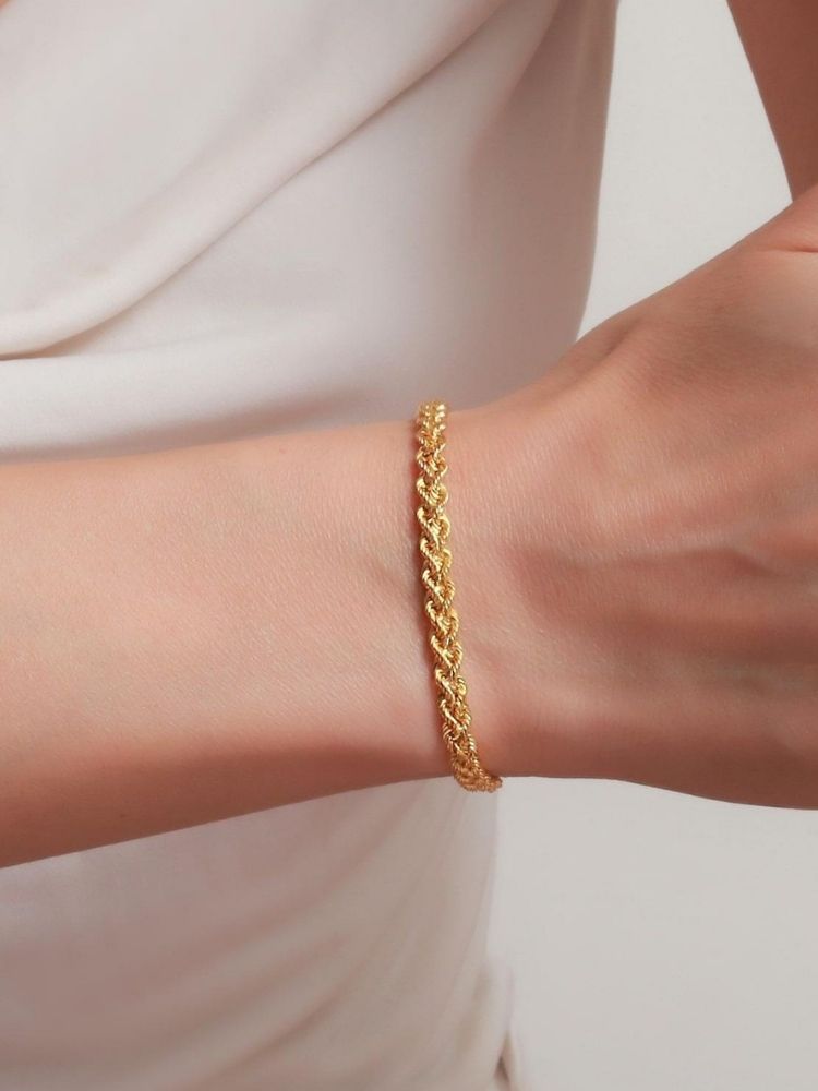 goldarmband-damen-585-14-karat-gold-zweireihiges-gedrehtes-armband