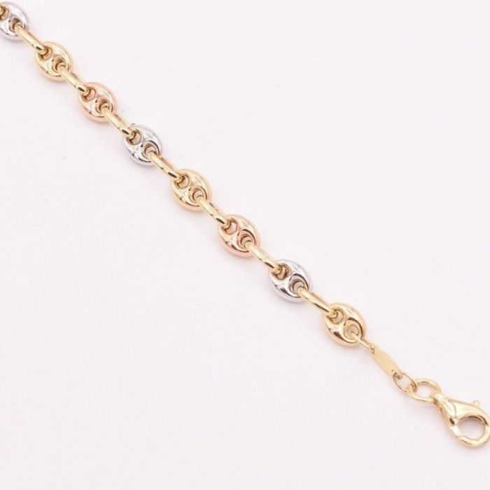 Goldarmband Damen 14K Drei Farben