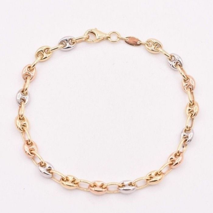 Goldarmband Damen 14K Drei Farben