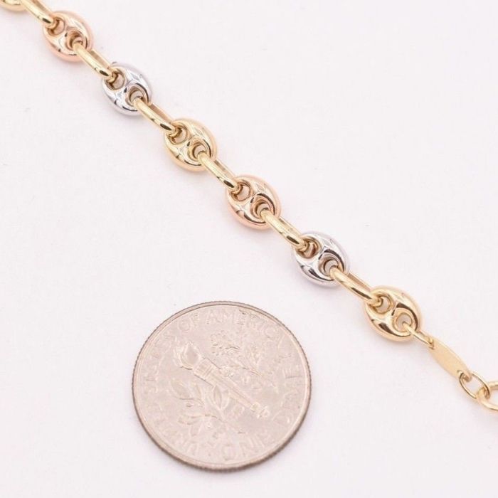 Goldarmband Damen 14K Drei Farben